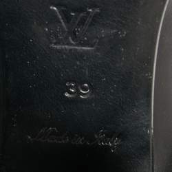 Louis Vuitton Black Leather Ankle Boots Size 39