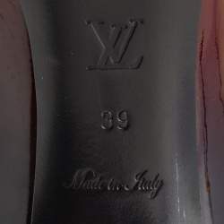 Pre Owned Louis Vuitton Ombre Black/Red Patent Leather Fiance Pumps Size 39