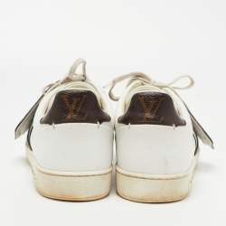 Louis Vuitton White Leather Frontrow  Sneakers Size 39.5