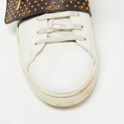 Louis Vuitton White Leather Frontrow  Sneakers Size 39.5