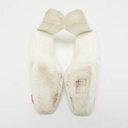 Pre Owned Louis Vuitton White Patent Leather Madeleine Pumps Size 39