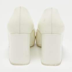 Pre Owned Louis Vuitton White Patent Leather Madeleine Pumps Size 39