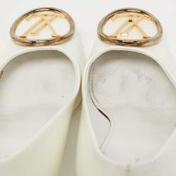 Pre Owned Louis Vuitton White Patent Leather Madeleine Pumps Size 39