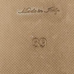 مملوكة مسبقًا Louis Vuitton Navy Blue Denim Postcard Espadrilles Flats Size 39