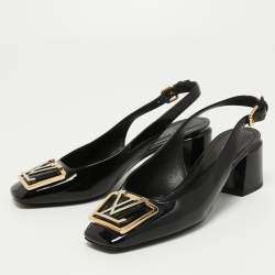 Madeleine patent leather heels Louis Vuitton Beige size 38 EU in