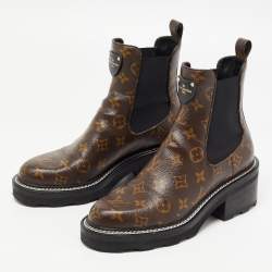 Louis Vuitton LV Beaubourg Ankle Boot, Brown, 36