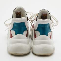 Louis Vuitton Multicolor Mesh and Leather Archlight Low Top Sneakers Size 39