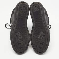 Louis Vuitton Black Nubuck Leather and Suede Cliff Sneakers Size 37