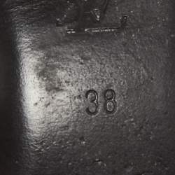 Pre Owned Louis Vuitton Brown Suede Studded Bow Ballet Flats Size 38