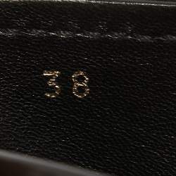 Pre Owned Louis Vuitton Black Patent Leather Oxford Loafers Size 38