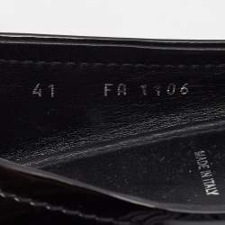 Pre Owned Louis Vuitton Two Tone Patent Leather Oxford Ballet Flats Size 41