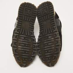Louis Vuitton Brown Monogram Canvas and  Mesh Run Away Sneakers Size 37