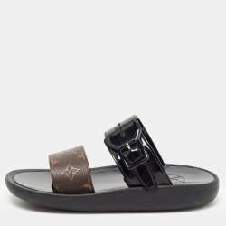 Louis Vuitton, Shoes, Louis Vuitton Sunbathe White And Brown Mule Slide  Sandals Sz 39