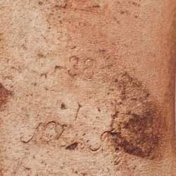 مملوكة مسبقًا Louis Vuitton Beige Leather Bow Scrunch Ballet Flats Size 38