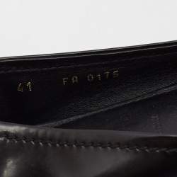 Pre Owned Louis Vuitton Black Patent Leather Oxford Ballet Flats Size 41