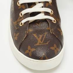 Louis Vuitton Brown Monogram Canvas and Leather Stellar Sneakers Size 39