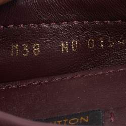 مملوكة مسبقًا Louis Vuitton Aube Monogram Empreinte Leather Gloria Flat Loafers Size 38