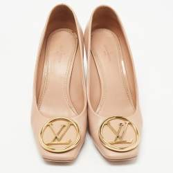 Louis Vuitton Beige Patent Leather Madeleine Pumps Size 37.5