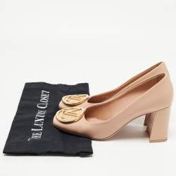 Louis Vuitton Beige Patent Leather Madeleine Pumps Size 37.5