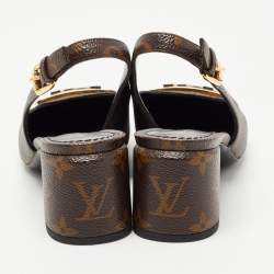 Louis Vuitton Brown Monogram Canvas Madeleine  Pumps Size 37.5