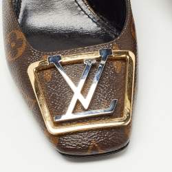 Louis Vuitton Brown Monogram Canvas Madeleine  Pumps Size 37.5