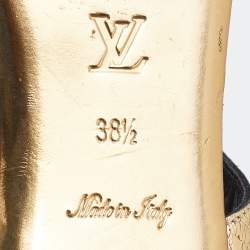 Pre Owned صندل فلات لوي فيتون جلد لامع متعدد اللوان بسيور مقاس 39