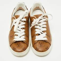 Louis Vuitton Brown Monogram Canvas Low Top Sneakers Size 35