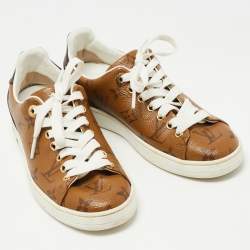 Louis Vuitton Brown Monogram Canvas Low Top Sneakers Size 35