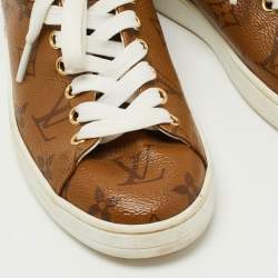 Louis Vuitton Brown Monogram Canvas Low Top Sneakers Size 35