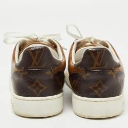 Louis Vuitton Brown Monogram Canvas Low Top Sneakers Size 35