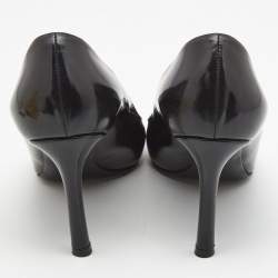 Pre Owned Louis Vuitton Black Leather Heartbreaker Pumps Size 39
