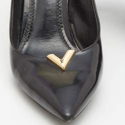 Pre Owned Louis Vuitton Black Leather Heartbreaker Pumps Size 39