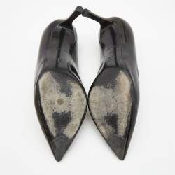 Pre Owned Louis Vuitton Black Leather Heartbreaker Pumps Size 39