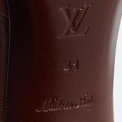 Louis Vuitton Brown Leather Open Toe Sandals Size 41