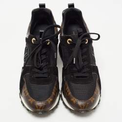 Louis Vuitton Brown/Black Monogram Canvas and Mesh RunAway Sneakers Size 39.5