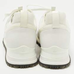 Louis Vuitton White/Grey Leather and Mesh RunAway Sneakers Size 39