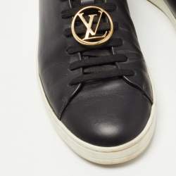 Louis Vuitton Black Leather Frontrow  Sneakers Size 38
