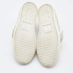 Louis Vuitton Grey/Pink Damier Azur Summer Trunks  Sneakers Size 36.5