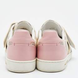 Louis Vuitton Grey/Pink Damier Azur Summer Trunks  Sneakers Size 36.5