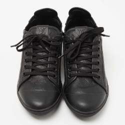 Louis Vuitton Black Monogram Embossed Leather Toucan Sneakers Size 39.5