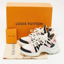 Louis Vuitton Multicolor Mesh and Leather Archlight Sneakers Size 37.5