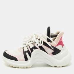 Louis Vuitton Multicolor Mesh and Leather Archlight Sneakers Size 37.5