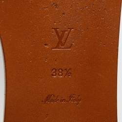 Louis Vuitton Brown Monogram Canvas Summer Trunks Flat Slides Size 39.5