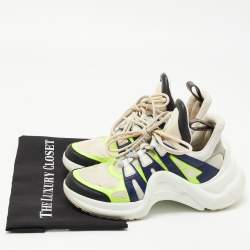 Pre Owned Louis Vuitton Multicolor Leather Archlight Sneakers Size 37.5