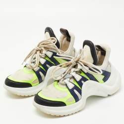 Pre Owned Louis Vuitton Multicolor Leather Archlight Sneakers Size 37.5