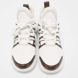 Louis Vuitton White Mesh and Leather Archlight Sneakers Size 41