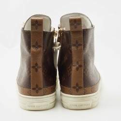 Louis Vuitton Brown Monogram Canvas Stellar High Top Sneakers Size 38