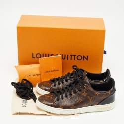 Louis Vuitton Brown Canvas Frontrow Low Top  Sneakers Size 38
