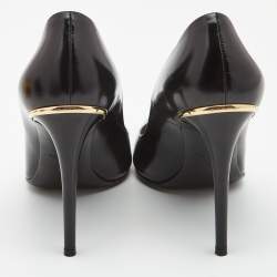 مملوكة مسبقًا Louis Vuitton Black Leather Eyeline Pointed Toe Pumps Size 40