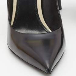 مملوكة مسبقًا Louis Vuitton Black Leather Eyeline Pointed Toe Pumps Size 40